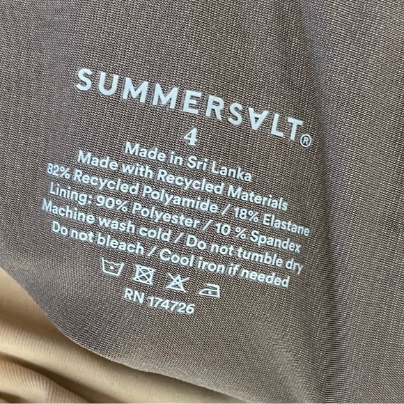 New! Collection by Summersalt The Braided Plunge One Piece Carly Cushine - Picture 5 of 5